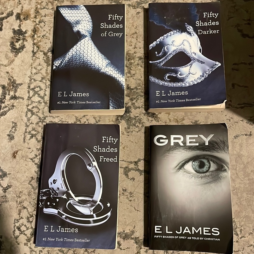 Fifty Shades trilogy and Grey book